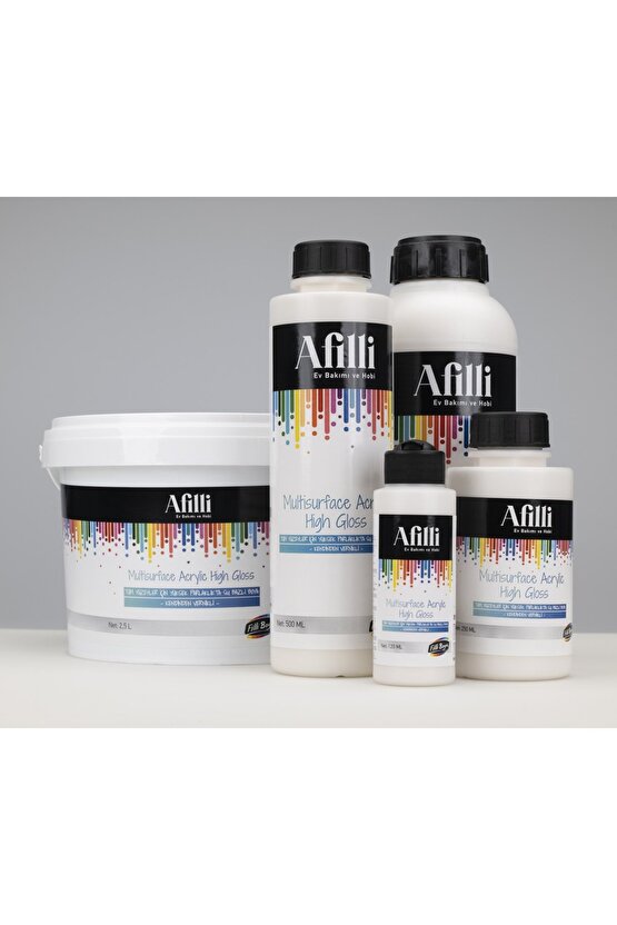 Afilli Multisurface Akrilik Parlak 120 ml Kırık Beyaz