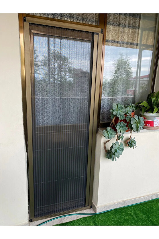 Plise Pileli Sürgülü Sineklik 0-90 X 0-210 Cm(çelik Kapı, Ahşap Kapı ,pimapen Kapı )pilise