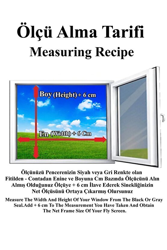 Pileli Plise Sürgülü Akordiyon Katlanır Pencere Sinekliği 0-70 Cm En 0-140 Cm Boy
