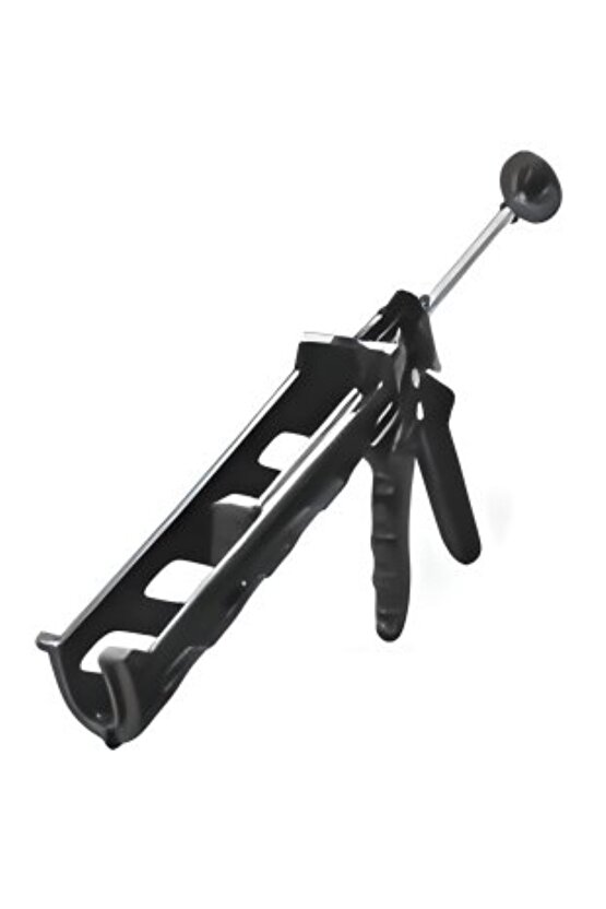 Yuvarlak Kalın Plastik Silikon Tabancası Siyah