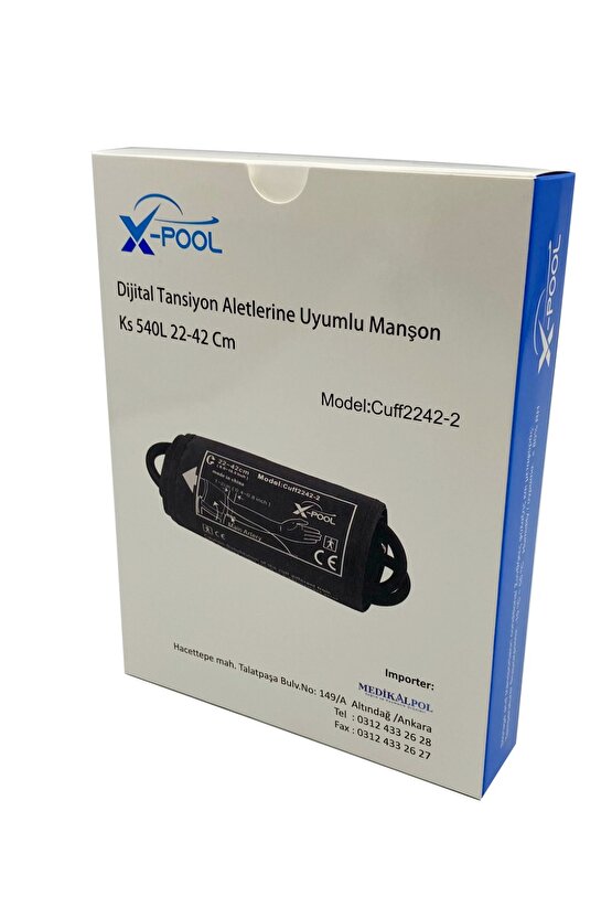 , Otomatik Dijital Tansiyon Aleti Için Kol Manşonu 22-42cm