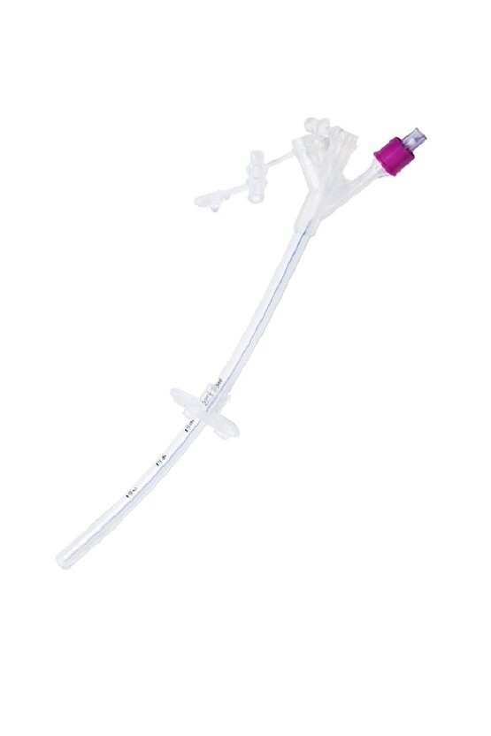 Mor Gastrostomi Beslenme Tüpü %100 Silikon Tüp