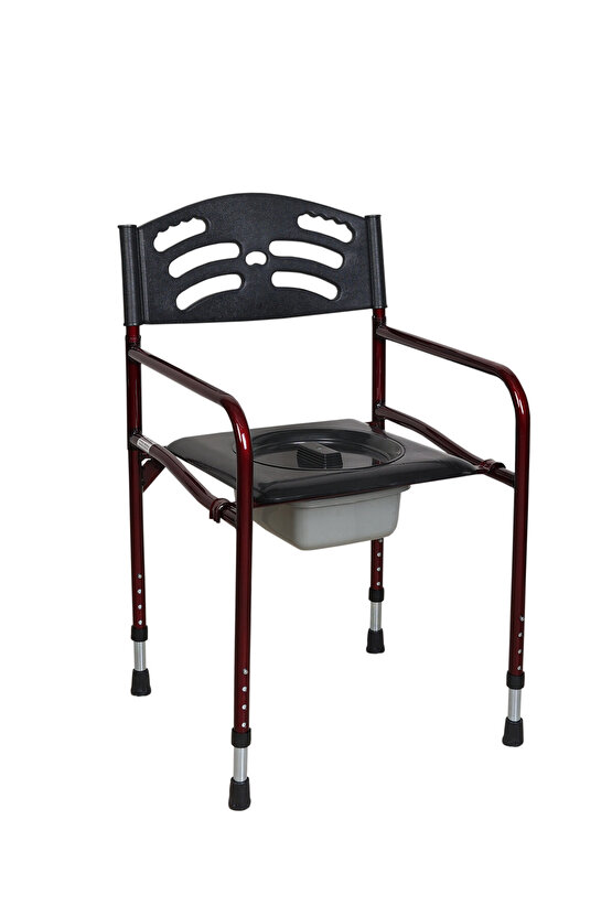 Ayaklı Klozet WC Yükseltici Seyyar Katlanabilir Hasta Yaşlı Engelli Tuvalet Banyo Sandalyesi