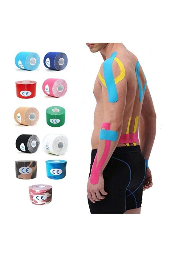 Bia Tape Kinesio Kinesiology 5cmx5m Ten Rengi Ağrı Sporcu Bandı