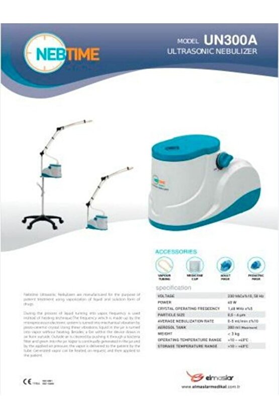 NEBTİME ULTRASONİK NEBULİZATÖR UN300A