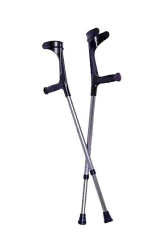 Siyah Kanedyen - Ayarlanabilir Dirsek Destekli Baston Çift (2 Adet)