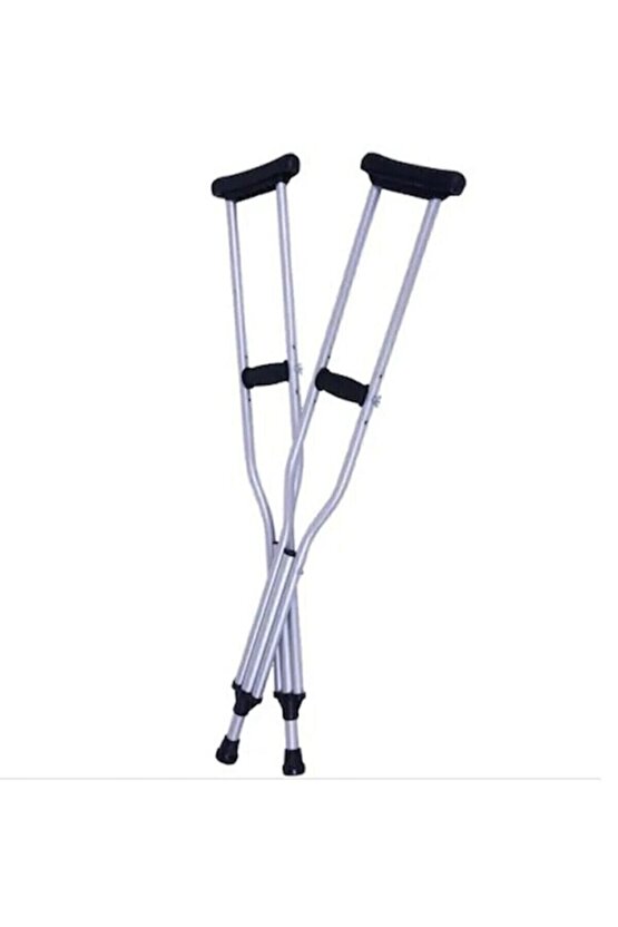 Koltuk Altı Değneği Aliminyum Ayakları Ayarlanabilir Medium Boy (ÇİFTLİ)