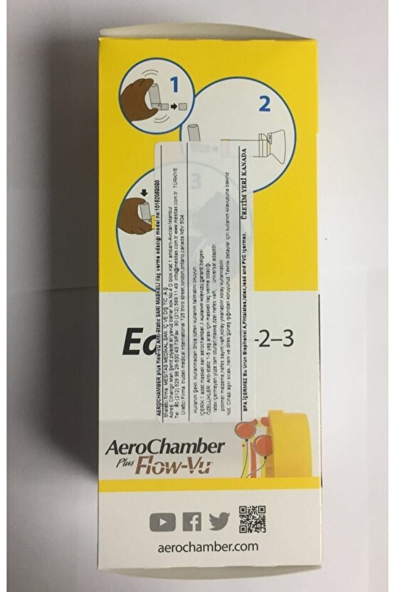 Plus Flow - Vu Adult Medium Mask Sarı