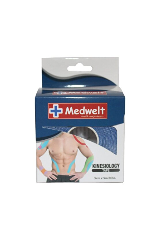 Ağrı Bantları Kinezyo Bandı Mavi 5cm*5m