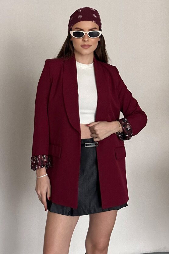 Kadın Blazer Ceket Oversize Uzun | Lepoar Astarlı Klasik Şık Ofis & Günlük