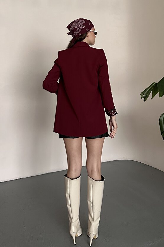 Kadın Blazer Ceket Oversize Uzun | Lepoar Astarlı Klasik Şık Ofis & Günlük