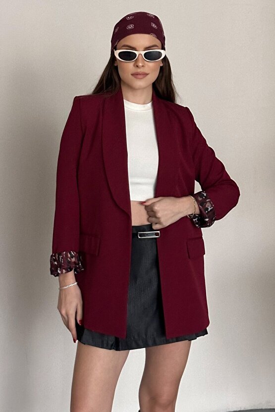 Kadın Blazer Ceket Oversize Uzun | Lepoar Astarlı Klasik Şık Ofis & Günlük