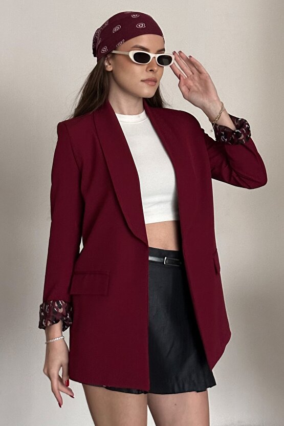 Kadın Blazer Ceket Oversize Uzun | Lepoar Astarlı Klasik Şık Ofis & Günlük