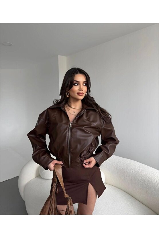 Deri Bomber Deri Ceket