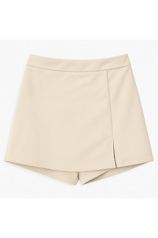 2li Yırtmaçlı Mini Şort Etek