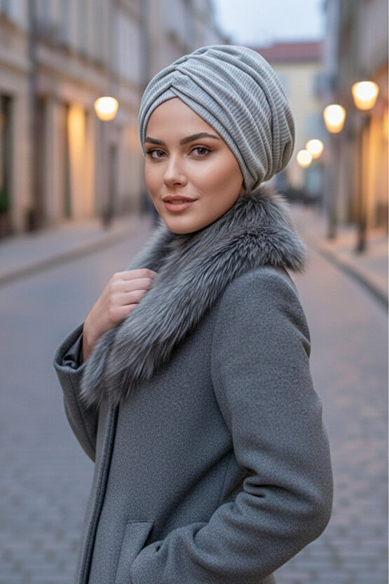 Gri Petek Büzgülü Salaş Bone