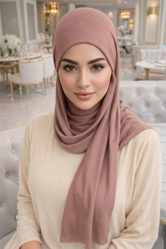 Pudra Kelebek Bone Şal