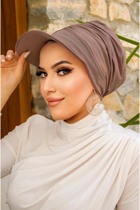 Taş Rengi Havuz - Deniz Şapkası  Mayo Üstüne Kullanılabilir