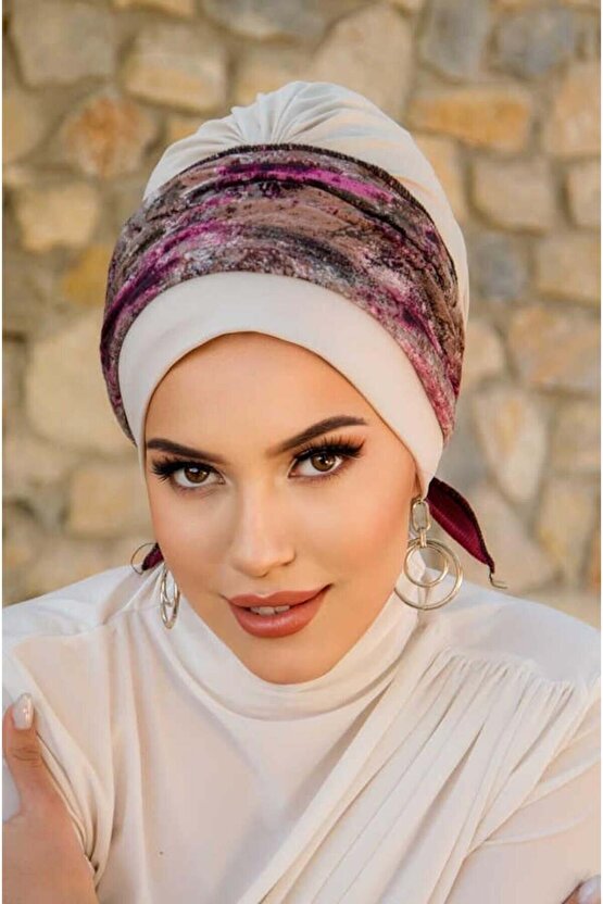 Kemik Mürdüm Batik Desen Bantlı Bone