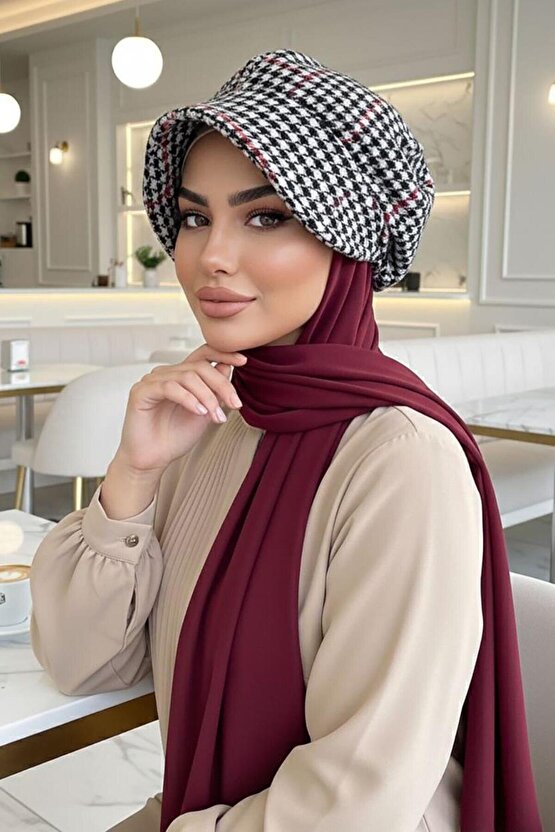 Kazayağı Kaşe Şapkalı Bone