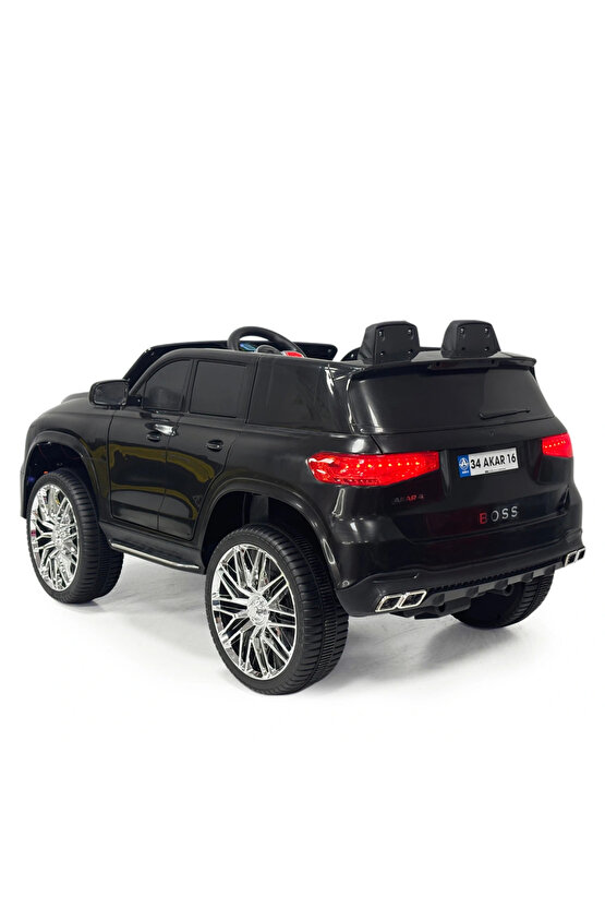 Boss GT Siyah Uzaktan Kumandalı 4X2 12 Volt Akülü Araba - RC Maybach Akülü Araba