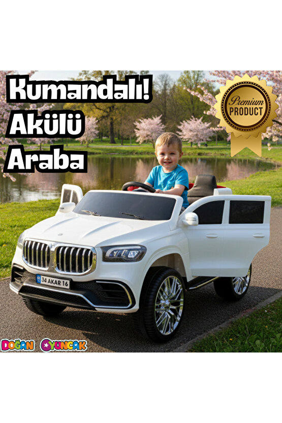Bold GT Beyaz Uzaktan Kumandalı 4X2 12 Volt Akülü Araba - RC BMW Akülü Araba BMW Akülü Araç