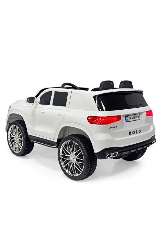 Bold GT Beyaz Uzaktan Kumandalı 4X2 12 Volt Akülü Araba - RC BMW Akülü Araba BMW Akülü Araç