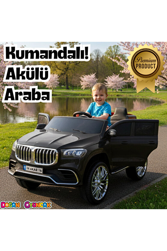 Bold GT Siyah Uzaktan Kumandalı 4X2 12 Volt Akülü Araba - RC BMW Akülü Araba BMW Akülü Araç