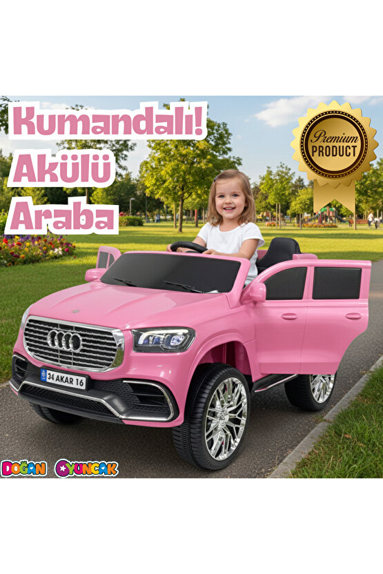 Admire GT Pembe Uzaktan Kumandalı 4X2 12 Volt Akülü Araba - RC Audi Akülü Araba Audi Akülü Araç