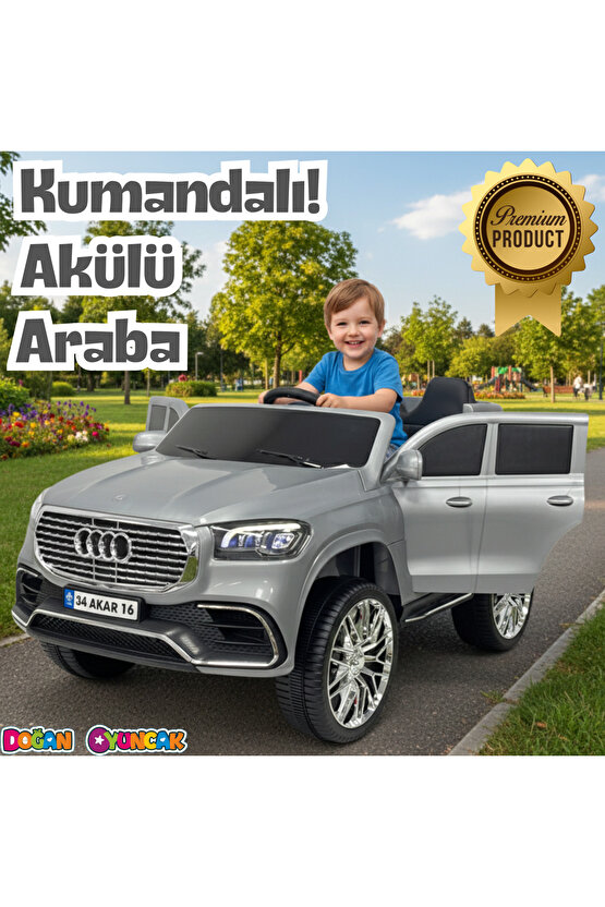 Admire GT Gri Uzaktan Kumandalı 4X2 12 Volt Akülü Araba - RC Audi Akülü Araba Audi Akülü Araç