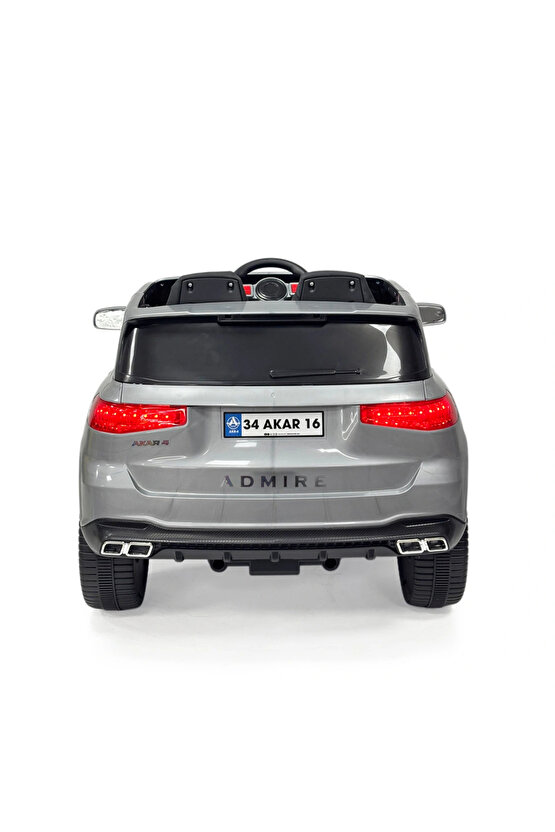 Admire GT Gri Uzaktan Kumandalı 4X2 12 Volt Akülü Araba - RC Audi Akülü Araba Audi Akülü Araç