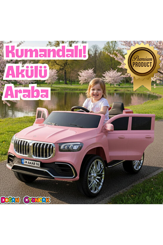 Bold GT Pembe Uzaktan Kumandalı 4X2 12 Volt Akülü Araba - RC BMW Akülü Araba BMW Akülü Araç