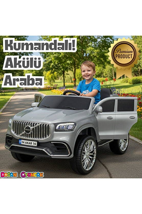 Voyage GT Gri Uzaktan Kumandalı 4X2 12 Volt Akülü Araba - RC Volvo Akülü Araba Volvo Akülü Araç