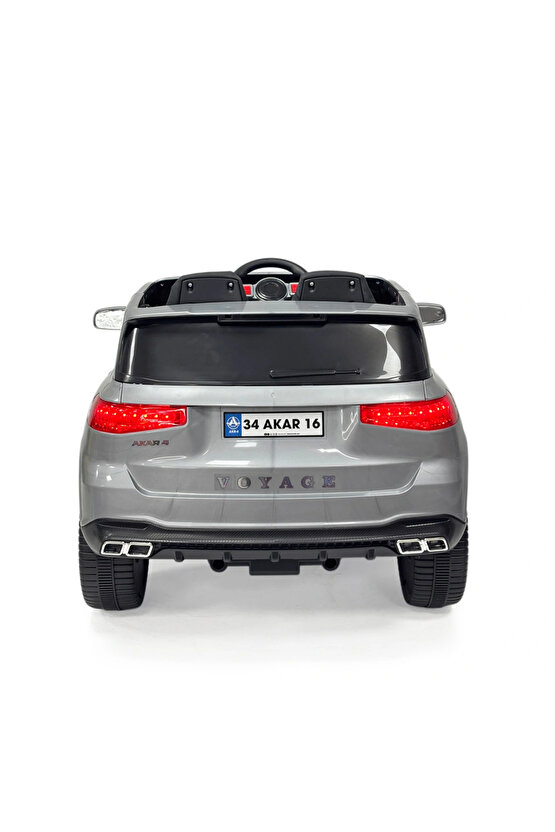 Voyage GT Gri Uzaktan Kumandalı 4X2 12 Volt Akülü Araba - RC Volvo Akülü Araba Volvo Akülü Araç