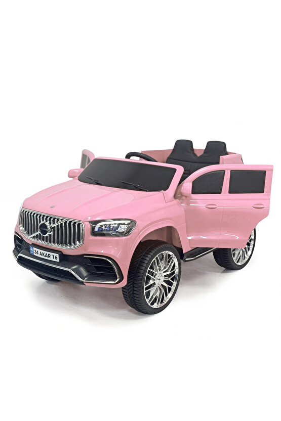 Voyage GT Pembe Uzaktan Kumandalı 4X2 12 Volt Akülü Araba - RC Volvo Akülü Araba Volvo Akülü Araç