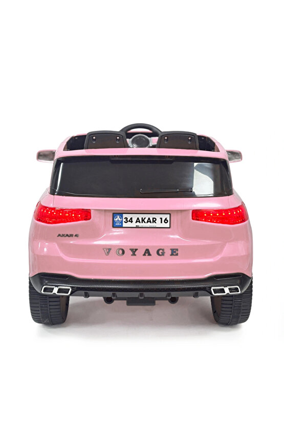 Voyage GT Pembe Uzaktan Kumandalı 4X2 12 Volt Akülü Araba - RC Volvo Akülü Araba Volvo Akülü Araç