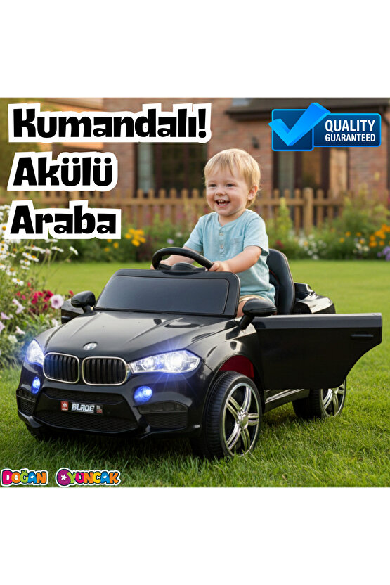 Blade GT Siyah Uzaktan Kumandalı 4X2 12 Volt Akülü Araba - RC BMW Akülü Araba