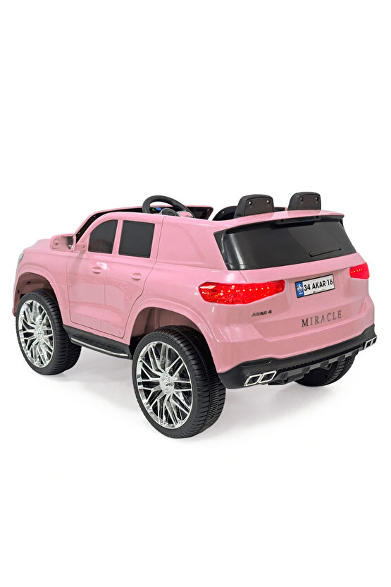 Miracle GT Pembe Uzaktan Kumandalı 4X2 12 Volt Akülü Araba - RC Mercedes Akülü Araba
