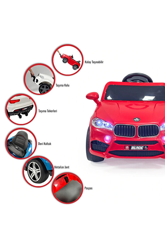 Blade GT Kırmızı Uzaktan Kumandalı 4X2 12 Volt Akülü Araba - RC BMW Akülü Araba