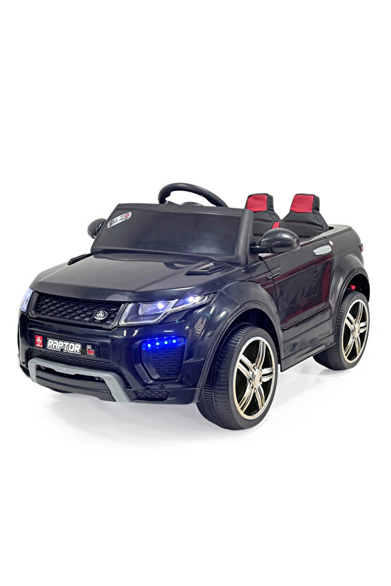 Raptor GT Siyah Uzaktan Kumandalı 4X2 12 Volt Akülü Araba - RC Land Rover Akülü Araba Range Rover