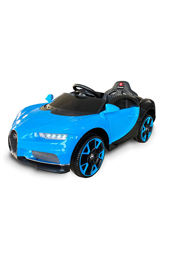 Bravo GT Mavi Uzaktan Kumandalı 4X2 12 Volt Akülü Araba - RC Bugatti Akülü Araba