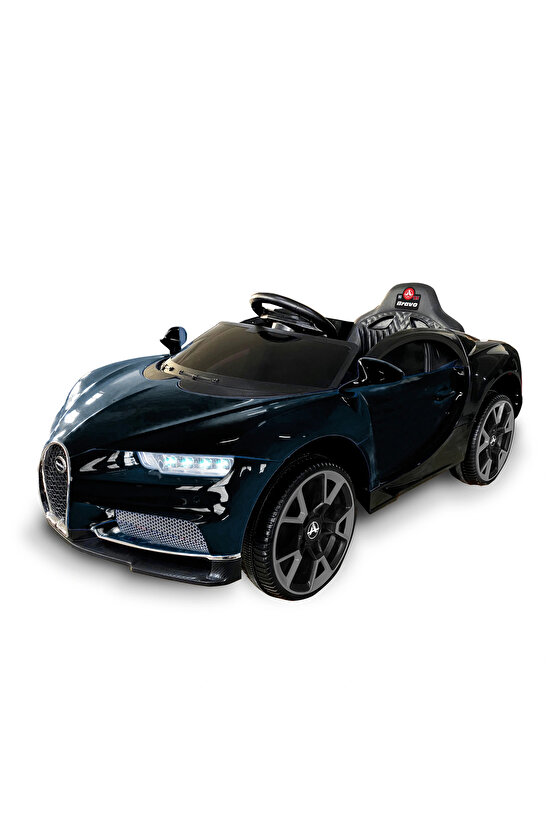 Bravo GT Siyah Uzaktan Kumandalı 4X2 12 Volt Akülü Araba - RC Bugatti Akülü Araba