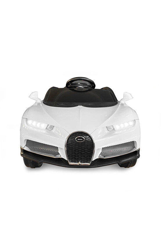 Bravo GT Beyaz Uzaktan Kumandalı 4X2 12 Volt Akülü Araba - RC Bugatti Akülü Araba
