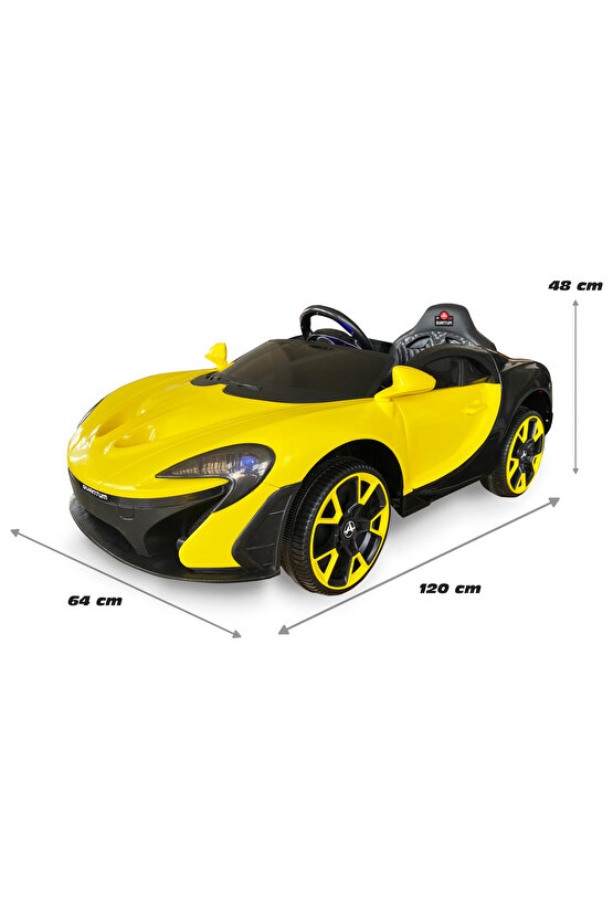 Quantum GT Sarı Uzaktan Kumandalı 4X2 12 Volt Akülü Araba - RC McLaren Akülü Araba