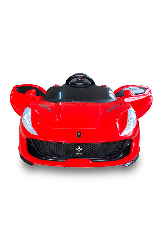 Favori GT Kırmızı Uzaktan Kumandalı 4X2 12 Volt Akülü Araba - RC Ferrari Akülü Araba