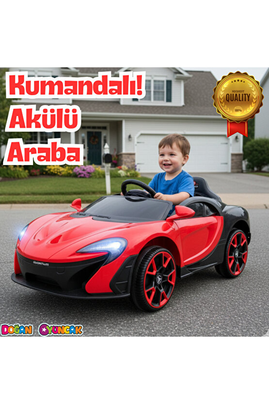 Quantum GT Kırmızı Uzaktan Kumandalı 4X2 12 Volt Akülü Araba - RC McLaren Akülü Araba