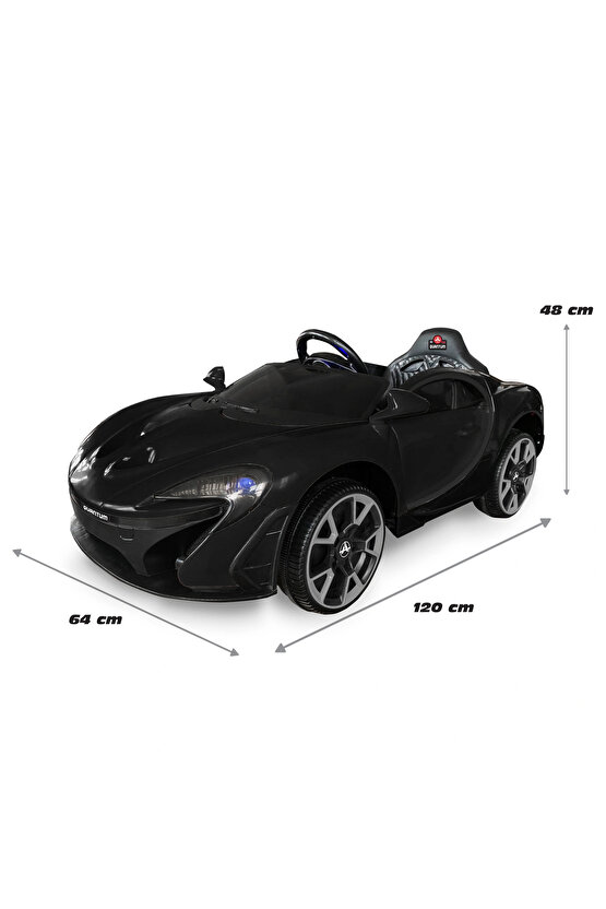 Quantum GT Siyah Uzaktan Kumandalı 4X2 12 Volt Akülü Araba - RC McLaren Akülü Araba