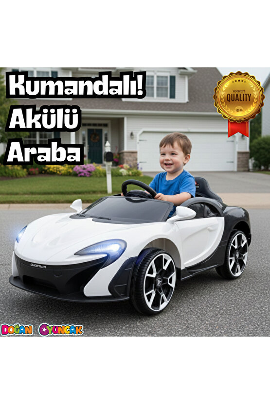 Quantum GT Beyaz Uzaktan Kumandalı 4X2 12 Volt Akülü Araba - RC McLaren Akülü Araba