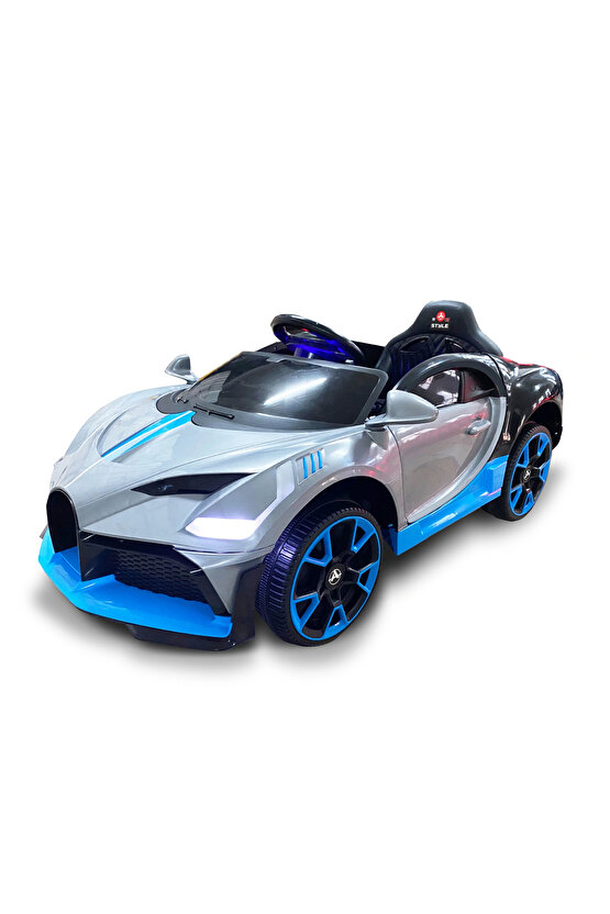 Style GT Gri Uzaktan Kumandalı 4X2 12 Volt Akülü Araba - RC Bugatti Divo Akülü Araba