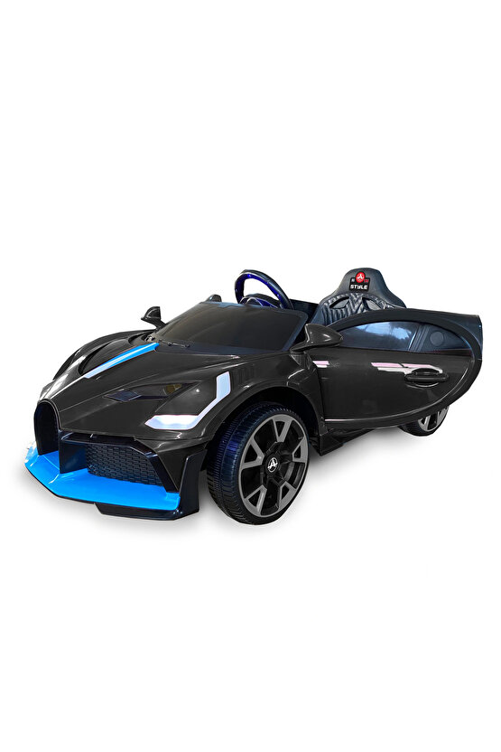 Style GT Siyah Uzaktan Kumandalı 4X2 12 Volt Akülü Araba - RC Bugatti Divo Akülü Araba